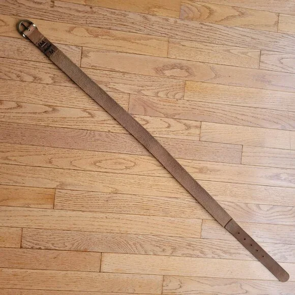 Lucky Brand Multi Embroidered Aztec Boho 100% Leather Belt Brown - Picture 8 of 16